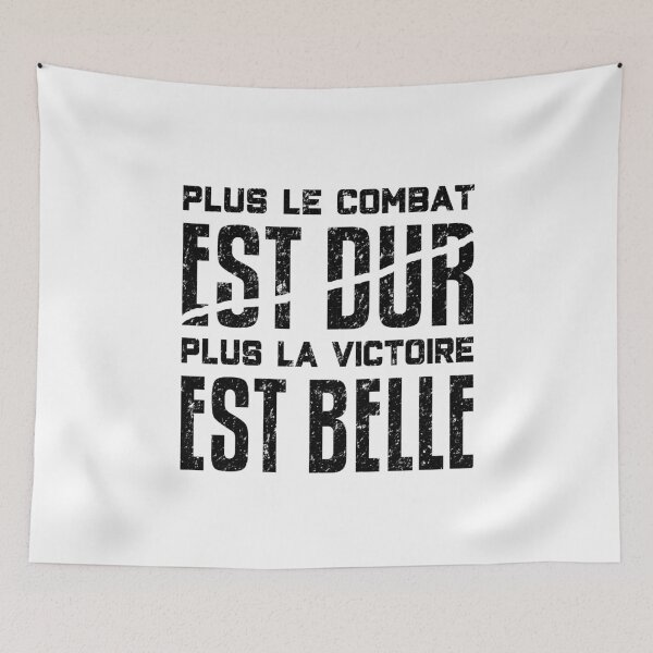 Item preview, Plus Le Combat Est Dur Plus La Victoire Est Belle designed and sold by T-shirt For You.