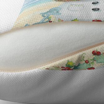 Alternate view of Coastal Christmas F Throw Pillow
