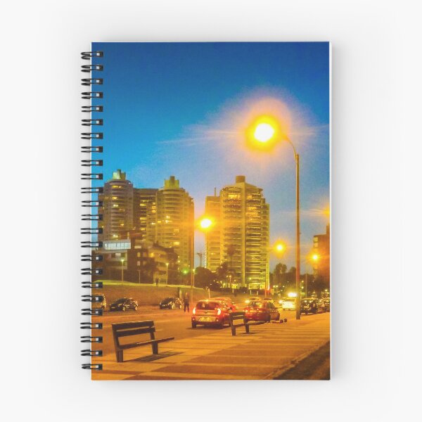 Item preview, Night Scene Montevideo Cityscape designed and sold by DFLC Prints.
