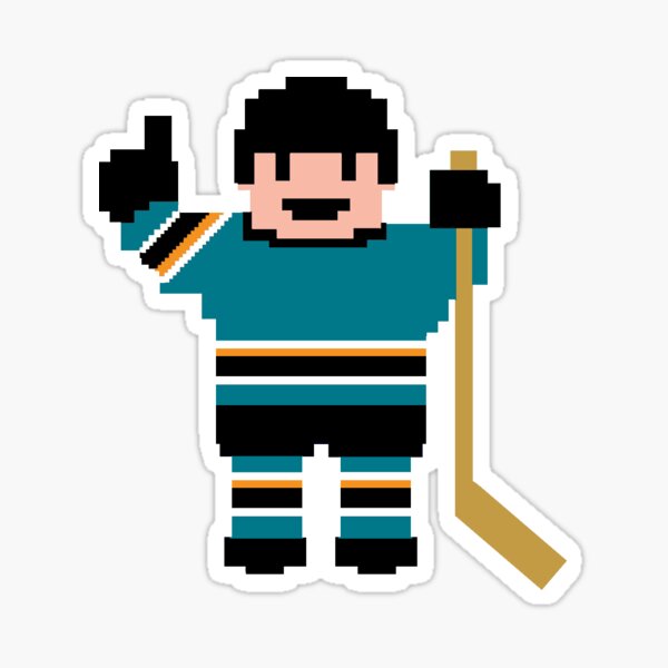 San Jose Hockey Player Sticker