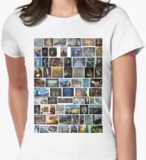 Most Famous Paintings, #Most, #Famous, #Paintings, #FamousPaintings, #VanGogh, #StarryNight, #VincentVanGogh Women's Fitted T-Shirt