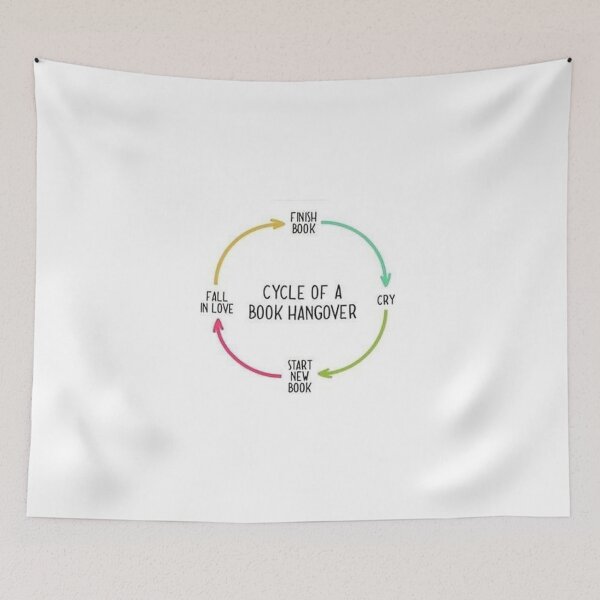 Item preview, Cycle of a Book Hangover! designed and sold by DoodleDashCollective.