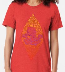 Meditating Monkey ! Tri-blend T-Shirt
