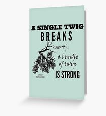 Chief Tecumseh Quote - Strength Greeting Card