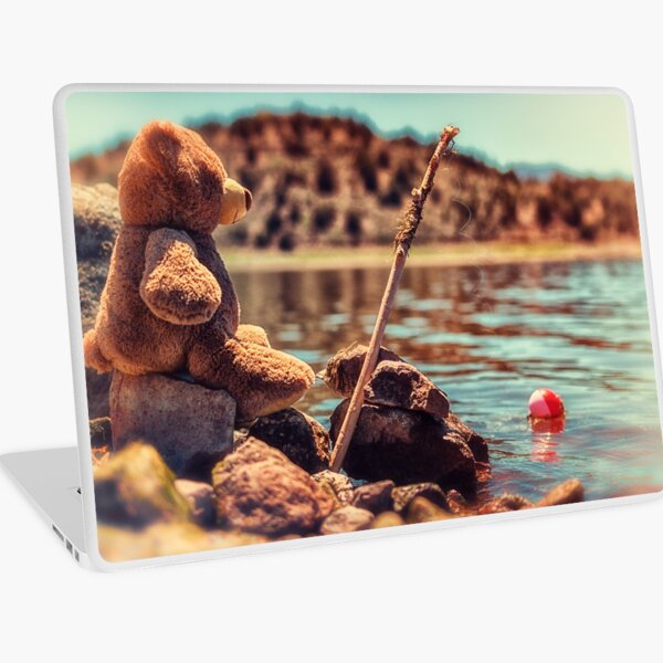 My Fishing Buddy a little teddy bear Poster for Sale by MarniePatchett