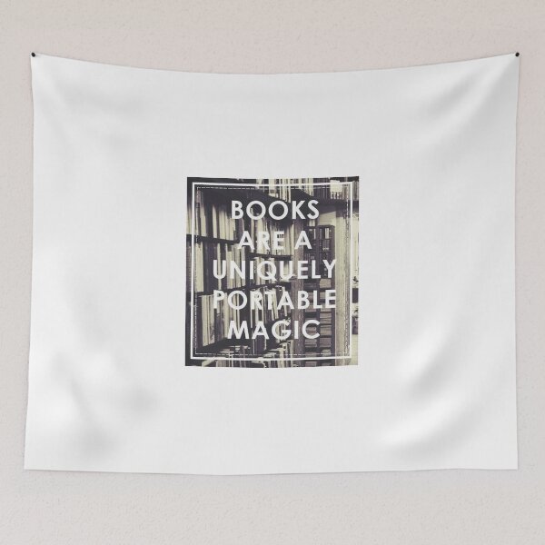 Item preview, Books Are a Uniquely Portable Magic designed and sold by DoodleDashCollective.