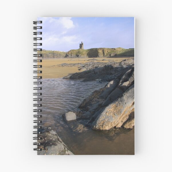 Item preview, ballybunion castle on rocky cliff designed and sold by morrbyte.