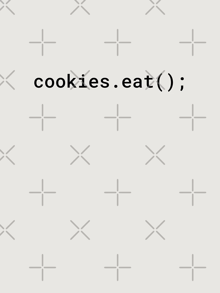 Thumbnail 6 of 6, Premium Oversized Hoodie, JavaScript - Eat Cookies (Inverted) designed and sold by developer-gifts.