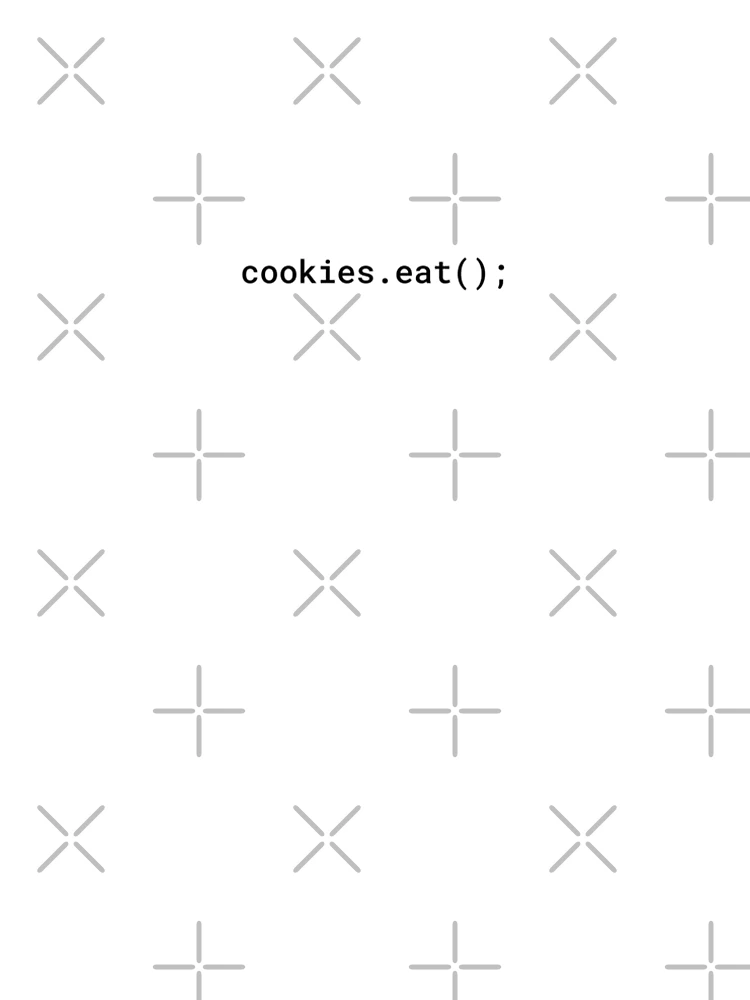 Thumbnail 5 of 5, A-Line Dress, JavaScript - Eat Cookies (Inverted) designed and sold by developer-gifts.