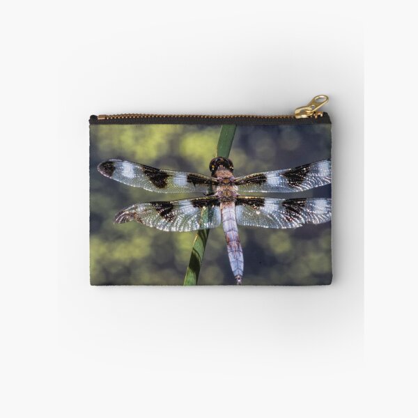 Item preview, Black and White Skimmer Dragonfly in the green designed and sold by eslingermj.