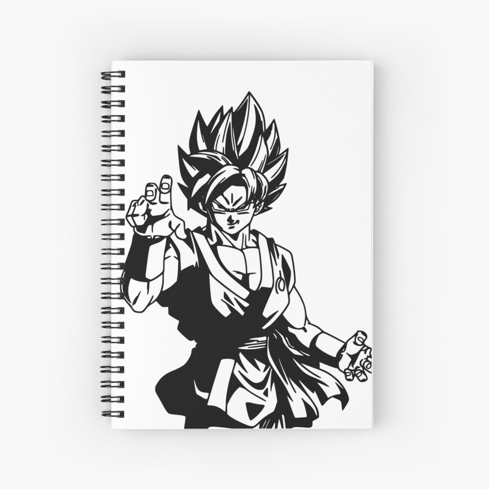 Goku Black Spiral Notebook by Deadly Eyes - Fine Art America