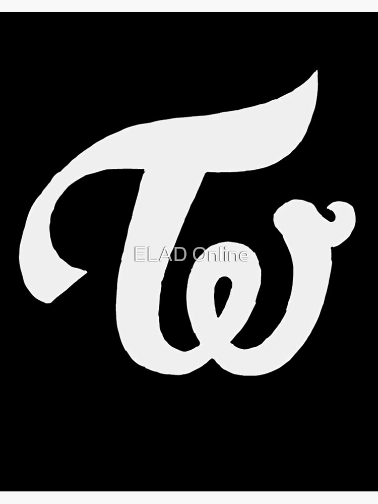 Twice Logo Black And White Art Board Print By Lseren Redbubble