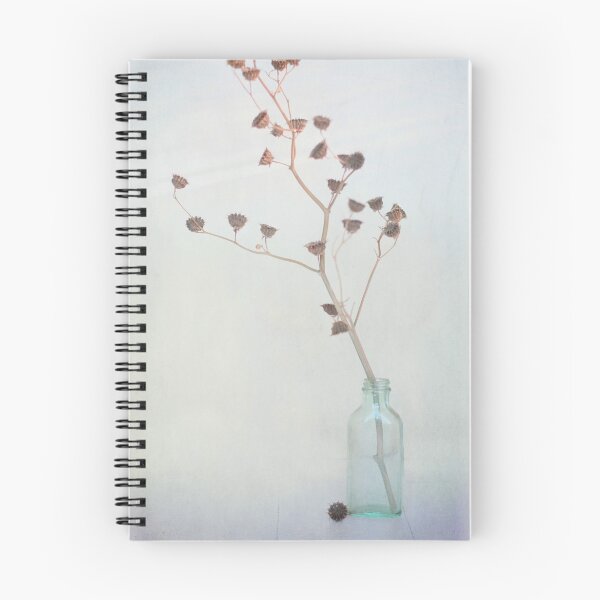 Item preview, vintage blue glass bottle with weeds  designed and sold by Maureen Nichols.