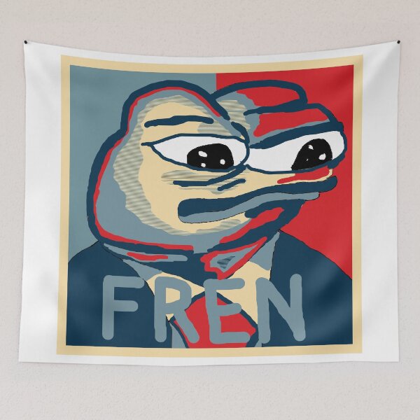 Item preview, Pepe the frog FREN Obama Hope Style designed and sold by orinemaster.