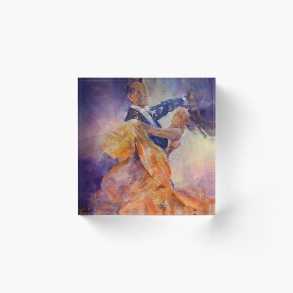 Ballroom Dancing – Dance Art Gallery 32 The Waltz Acrylic Block