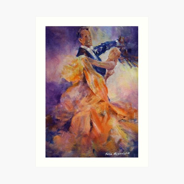 Ballroom Dancing – Dance Art Gallery 32 The Waltz Art Print
