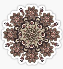 Mandala Patrón Redondo Pegatina
