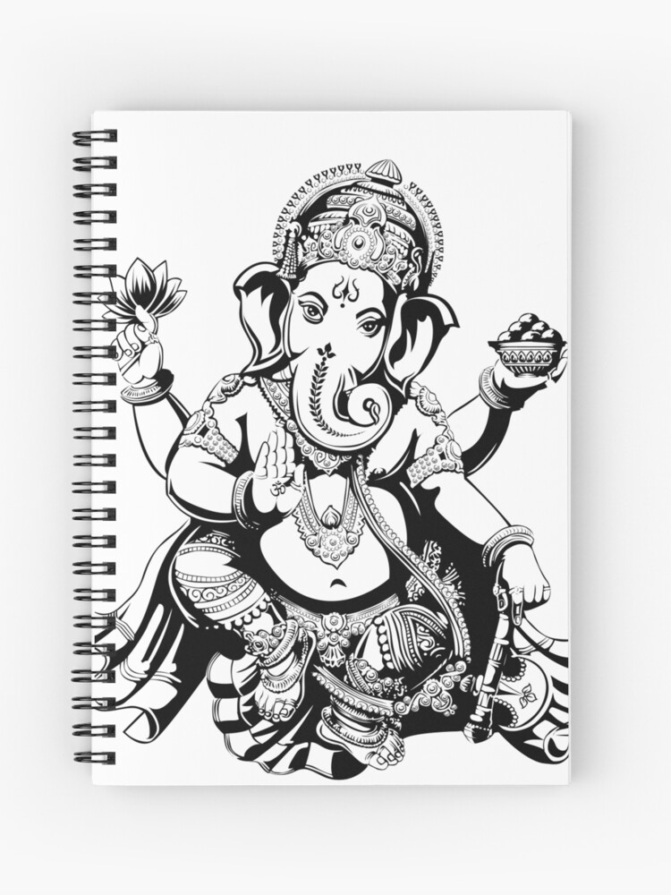 Premium Vector  Vector illustration with ganesha drawing by hand good for  print for tshirt card invitations