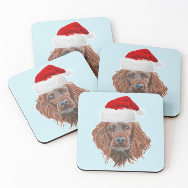 Item preview, Christmas Irish Setter designed and sold by cathyscreations.