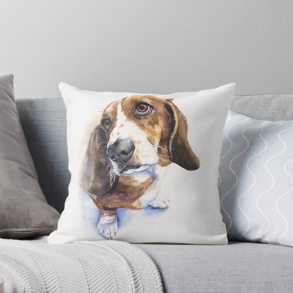 Item preview, Basset Hound watercolor art from George Dyachenko  designed and sold by George Dyachenko.