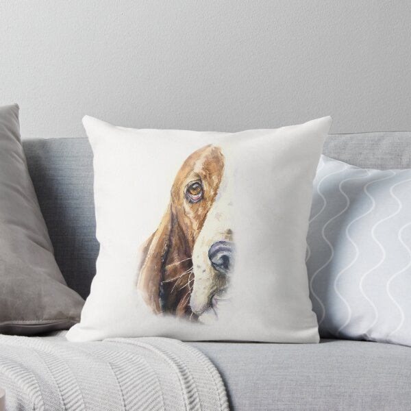 Item preview, Basset Hound watercolor art from George Dyachenko  designed and sold by George Dyachenko.