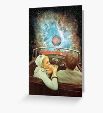 SPACE TRIP. Greeting Card