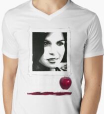 Mayor Mills - I do hope you like apples (white script) V-Neck T-Shirt