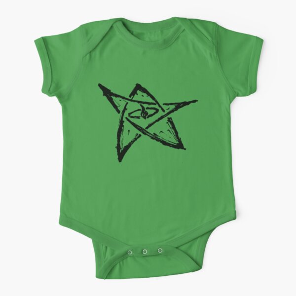 Call of Cthulhu, The Elder Sign - Ink Black Short Sleeve Baby One-Piece