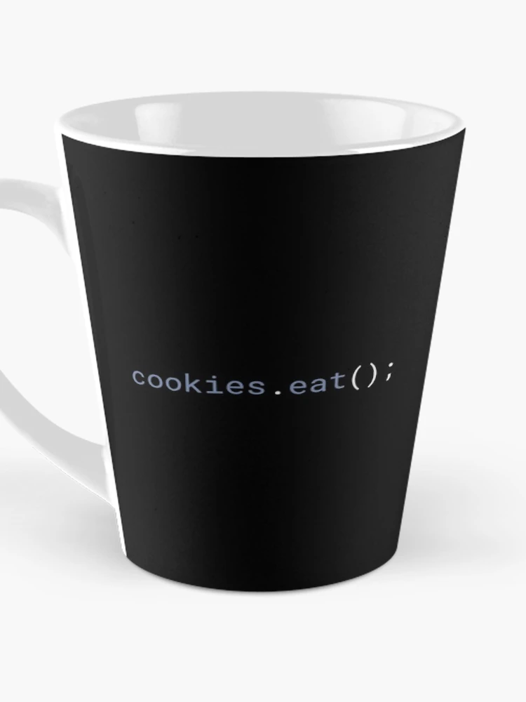 Thumbnail 3 von 4, Kaffeebecher, JavaScript - Cookies essen designt und verkauft von developer-gifts.