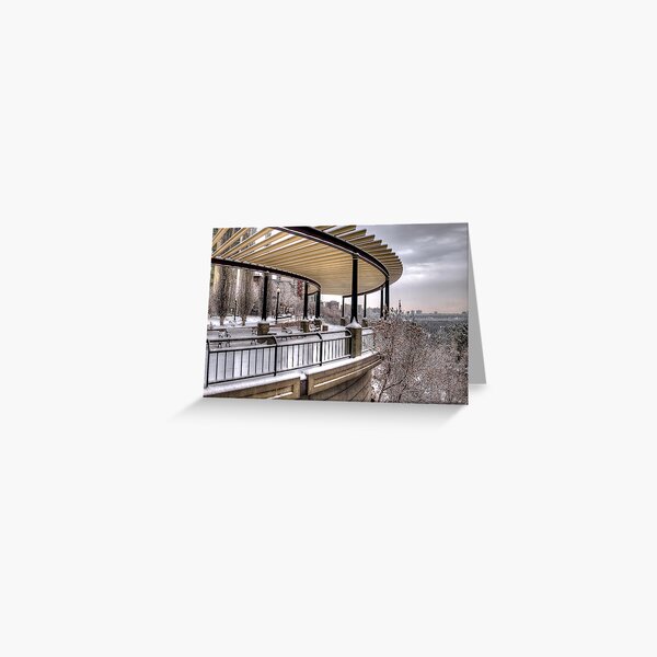 Lookout Point over Edmonton River Valley Greeting Card