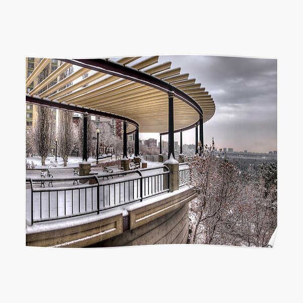 Lookout Point over Edmonton River Valley Poster