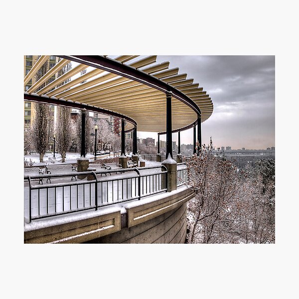 Lookout Point over Edmonton River Valley Photographic Print