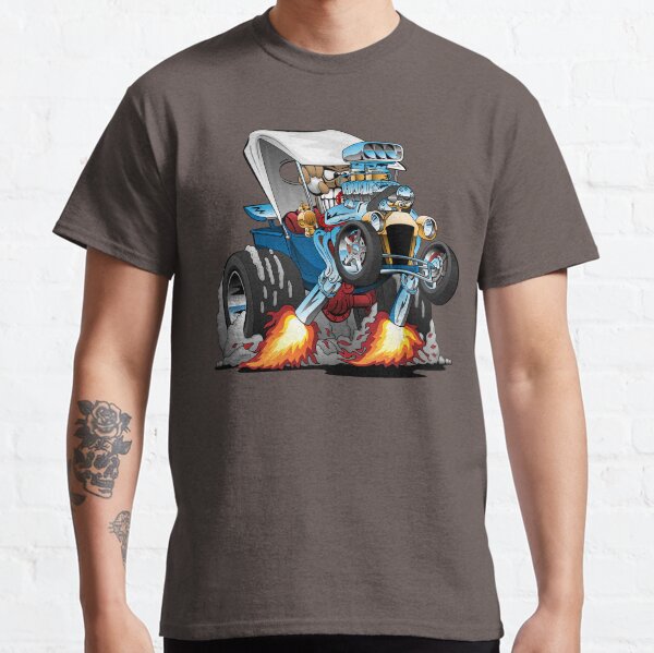 Custom T-bucket Roadster Hotrod Cartoon Illustration Classic T-Shirt