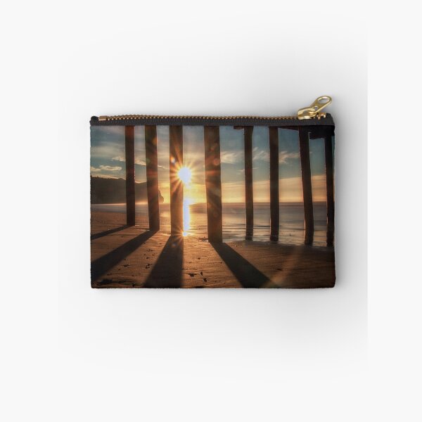 Item preview, Through the Blinds the sun bursting off Avila Pier Avila Beach designed and sold by MarniePatchett.