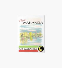 Visit Wakanda- Vintage Travel Ad Art Board