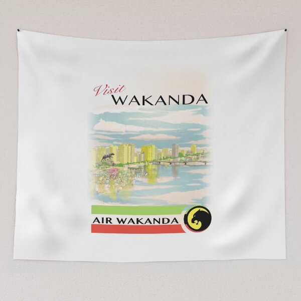 Item preview, Visit Wakanda- Vintage Travel Ad designed and sold by PluralSingular.