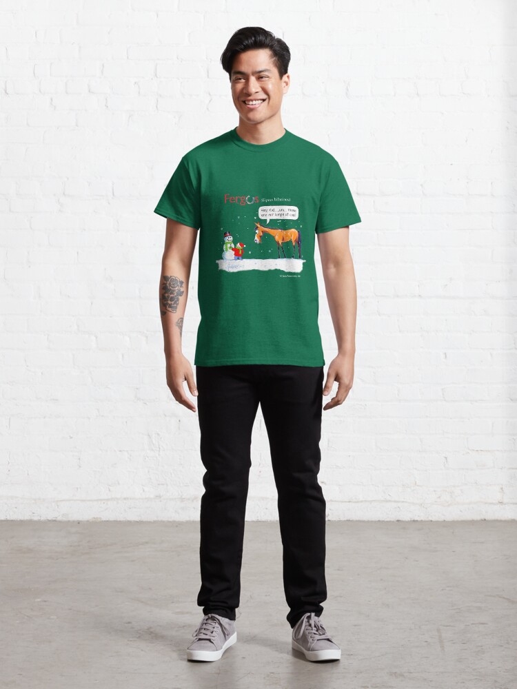 Alternate view of Fergus the Horse: Lumps of Coal Classic T-Shirt