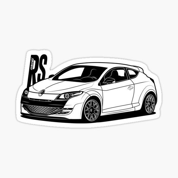 Renault Megane RS MK3 Meilleur maillot Sticker