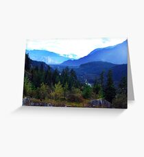 Coast Mountains,B.C. Greeting Card