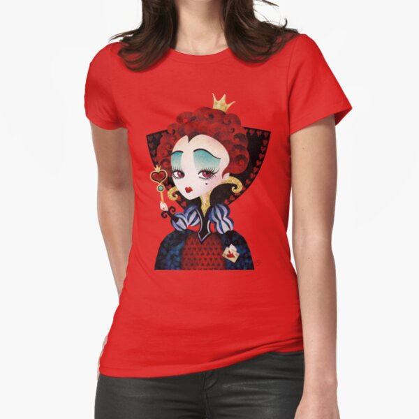 Queen of Hearts Fitted T-Shirt
