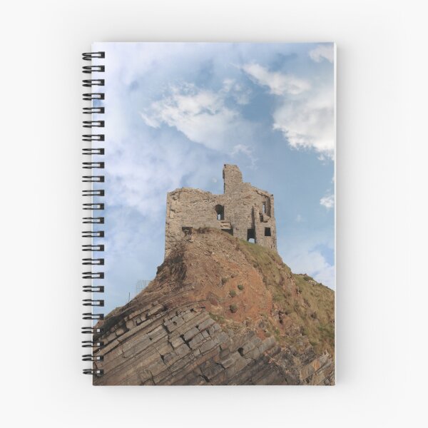 Item preview, ballybunion castle ruin on a high layered cliff designed and sold by morrbyte.