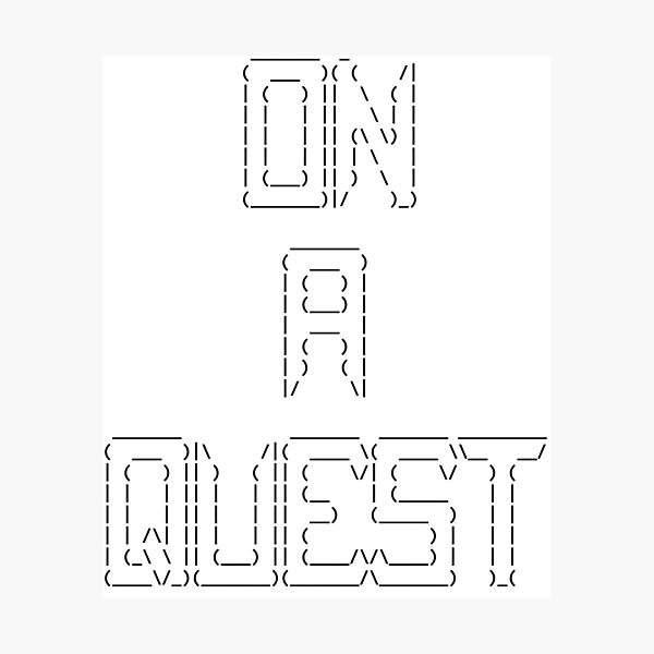 Ascii Art Photographic Prints Redbubble