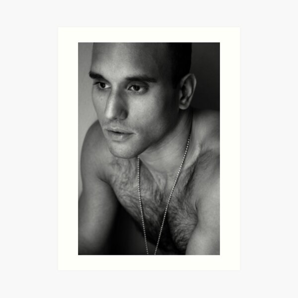 Joan-06 in Black and White Art Print