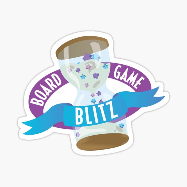 Board Game Blitz Logo Sticker