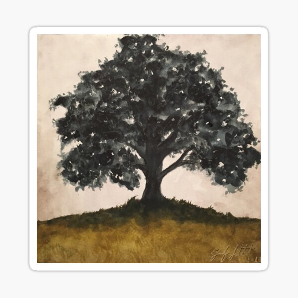 Sombre Oak Sticker
