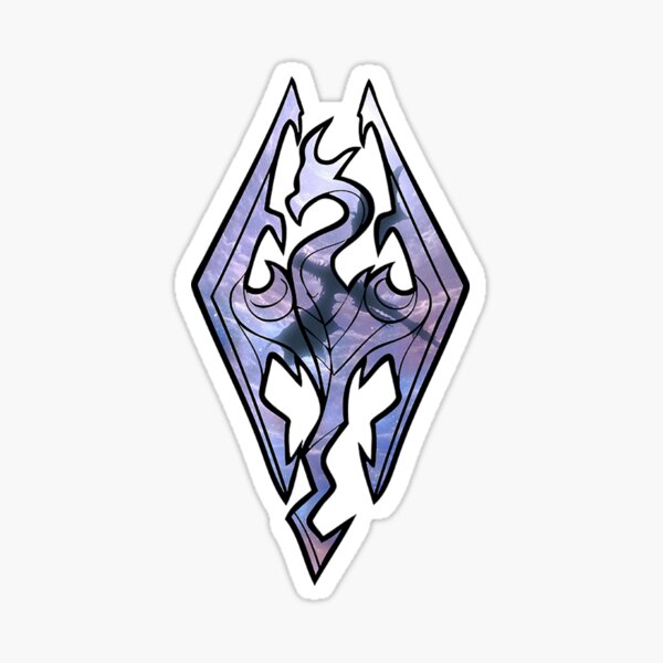 Dragon Skyrim Stickers | Redbubble