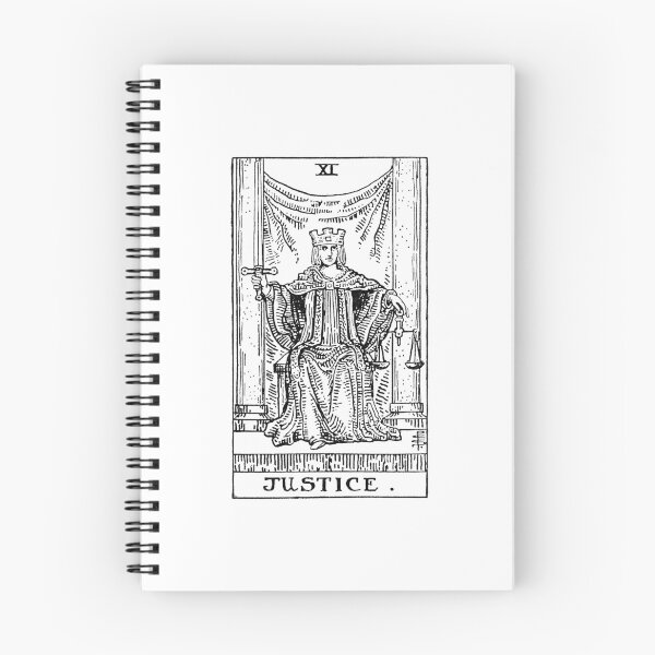 Item preview, Justice Tarot Card designed and sold by vintage-glow.