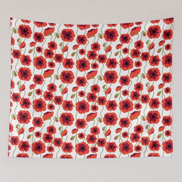 Item preview, Poppy flowers, red poppy flowers  designed and sold by Mandala108.