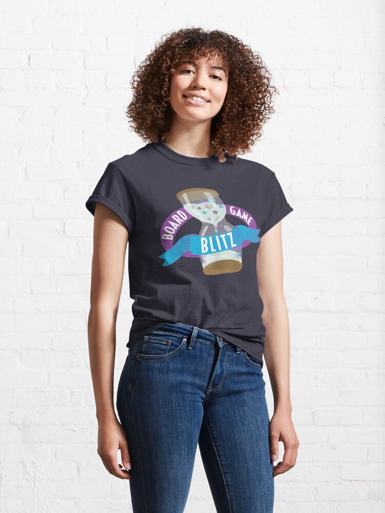 Alternate view of Board Game Blitz Logo Classic T-Shirt