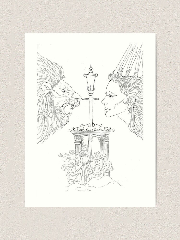 The Lion The Witch And The Wardrobe Art Print By Elliekd Redbubble